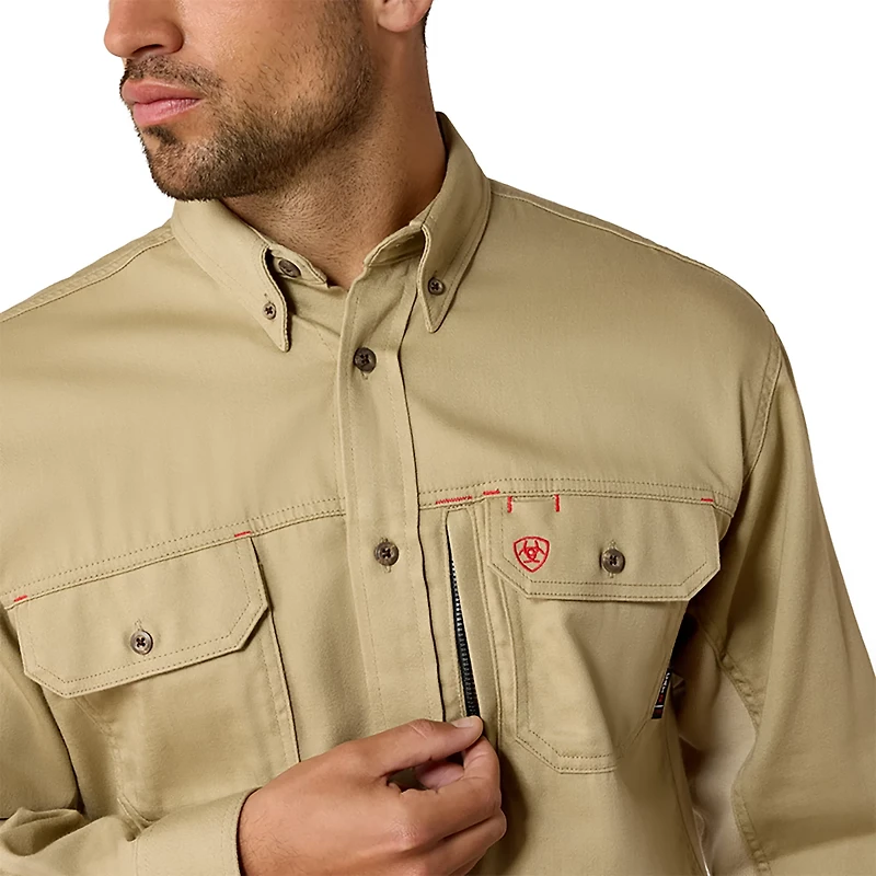 Ariat Men's Flame Resistant Solid Vent Work Shirt