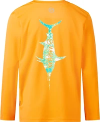 Magellan Outdoors Boys’ Casting Crew Fish Back Long Sleeve T-shirt
