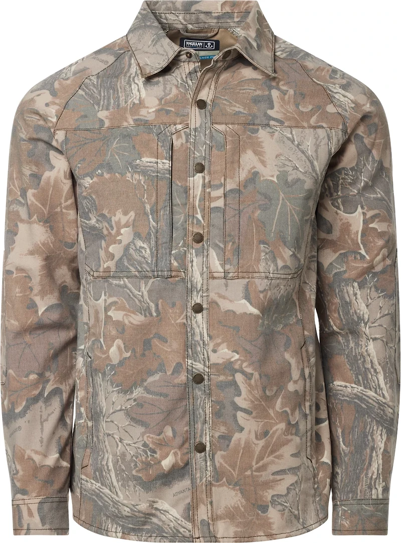 Magellan Outdoors Men's Pro/Jacob Wheeler Fishing Long Sleeve Camo Canvas Shirt Jac