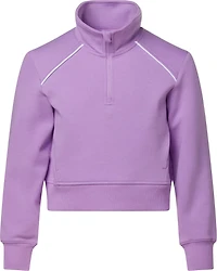 BCG Girls' Double Knit 1/4-Zip Long Sleeve Top