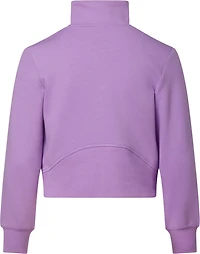 BCG Girls' Double Knit 1/4-Zip Long Sleeve Top