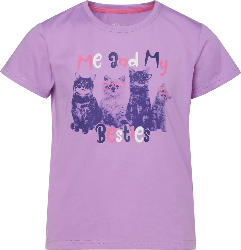 BCG Girls' Cotton GFX Short Sleeve T-shirt