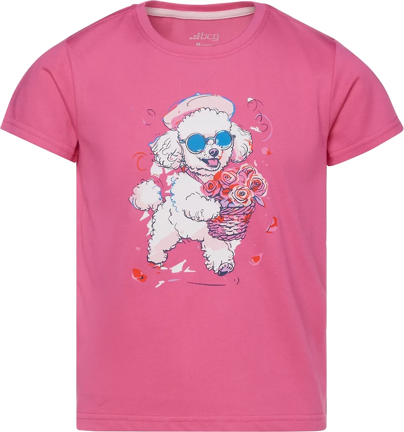BCG Girls' Cotton GFX Short Sleeve T-shirt