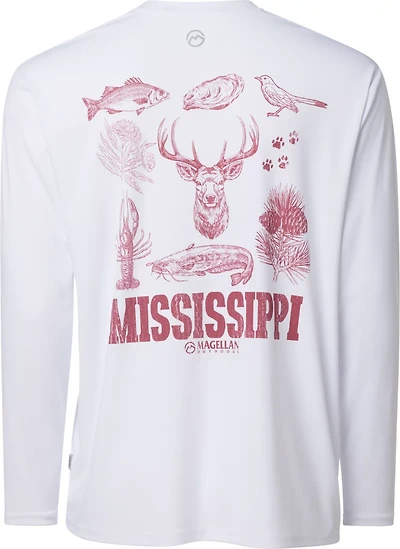 Magellan Outdoors Men's Local State Mississippi Graphic Crew Long Sleeve T-shirt