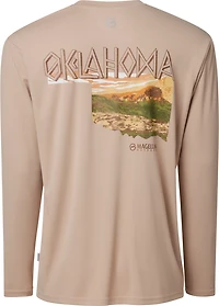 Magellan Outdoors Men's Local State Oklahoma Graphic Crew Long Sleeve T-shirt