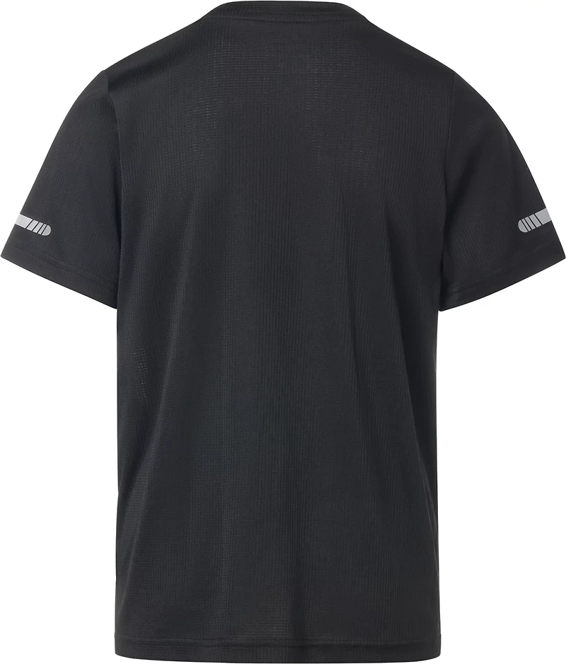 BCG Boys' Run Grid Mesh Spring Short Sleeve T-shirt