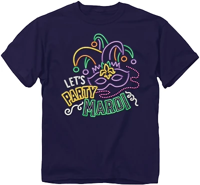 Academy Sports + Outdoors Men's Let's Party Mardi T-shirt