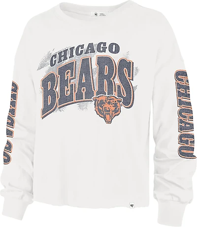 '47 Women's Chicago Bears Brushback Parkway Long Sleeve Crewneck Shirt