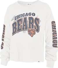 '47 Women's Chicago Bears Brushback Parkway Long Sleeve Crewneck Shirt