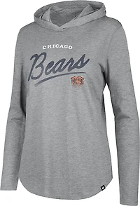 '47 Women's Chicago Bears Cross Script Piper Long Sleeve Hoodie