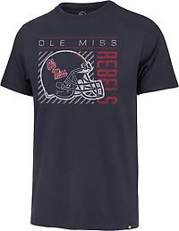 '47 Ole Miss Team Football Helmet Franklin SS T-shirt