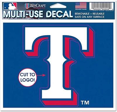 WinCraft Texas Rangers Multi-Use Decal