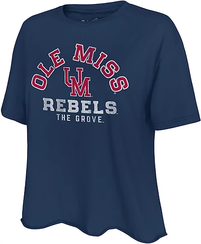 Retro Brand Women's University of Mississippi Arch Vault Logo The Grove Meet and Greet Graphic T-shirt