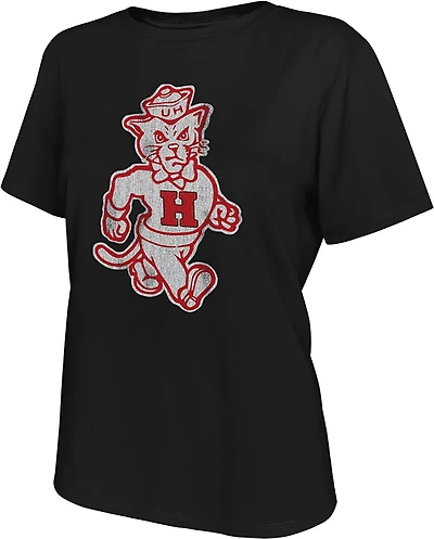 Retro Brand Women's University of Houston Walking Cougar Boxy Graphic T-shirt