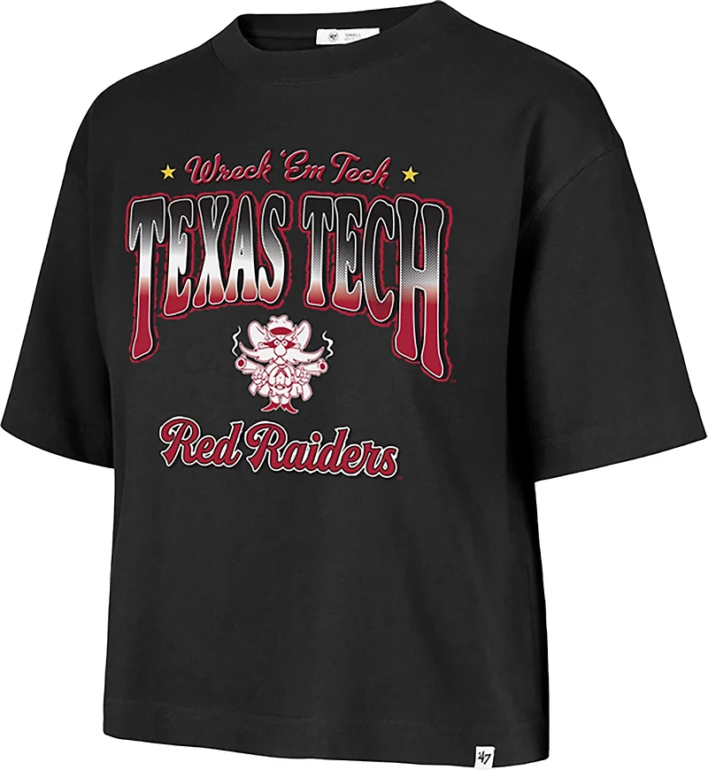 '47 Women's Texas Tech Red Raiders Vibe Check Reed City Boxy Short Sleeve T-shirt