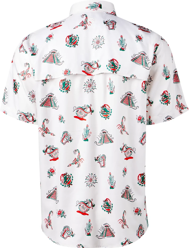 Magellan Outdoors Men's Mexico Print Fishing Shirt