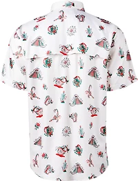 Magellan Outdoors Men's Mexico Print Fishing Shirt