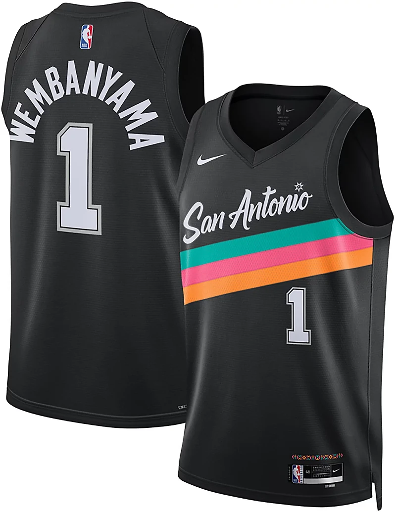 Nike Men's San Antonio Spurs Victor Wembanyama Swingman City Edition Jersey