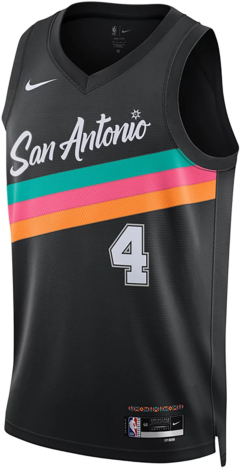 Nike Men's San Antonio Spurs De'Aaron Fox City Edition '25 Player Name & Number Jersey