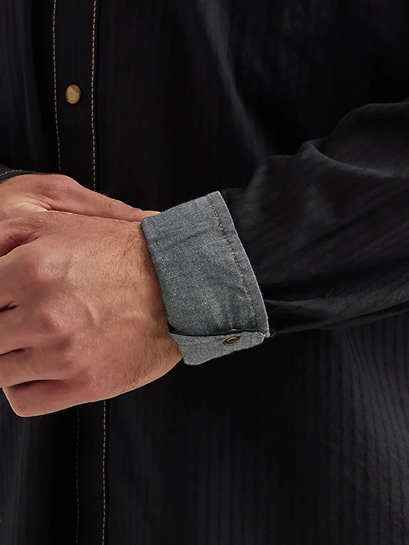 Wrangler Men's Retro Premium Long Sleeve Snap Shirt