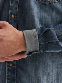 Wrangler Men's Retro Premium Long Sleeve Snap Shirt