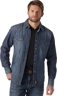 Wrangler Men's Retro Premium Long Sleeve Snap Shirt