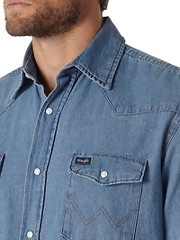 Wrangler Men's Cowboy Cut Western Work Shirt