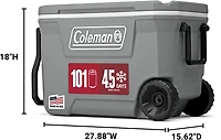 Coleman 316 Series qt Wheeled Hard Cooler