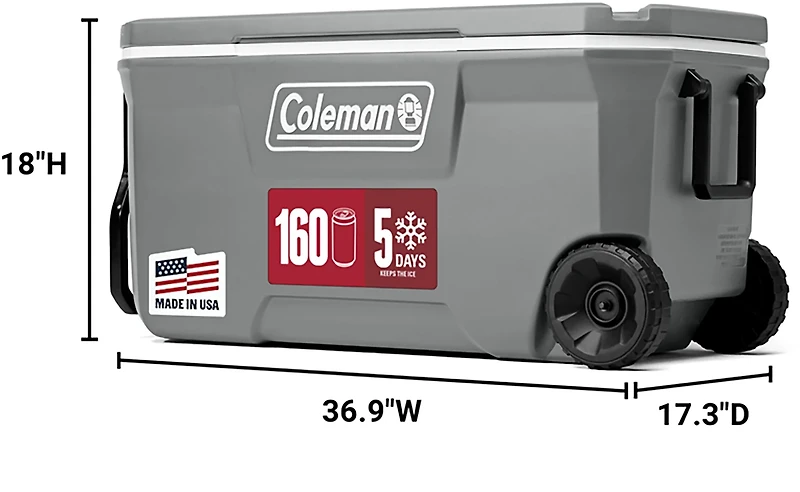 Coleman 316 Series 100 qt Wheeled Hard Cooler