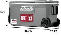 Coleman 316 Series 100 qt Wheeled Hard Cooler