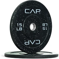 CAP Barbell 30 lb Olympic Speckled Bumper Plates Pair