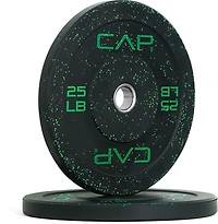 CAP Barbell 30 lb Olympic Speckled Bumper Plates Pair