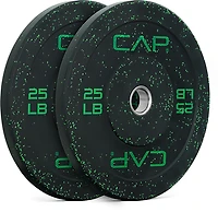 CAP Barbell 30 lb Olympic Speckled Bumper Plates Pair