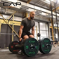 CAP Barbell 30 lb Olympic Speckled Bumper Plates Pair