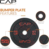 CAP Barbell Olympic Speckled Bumper Plate