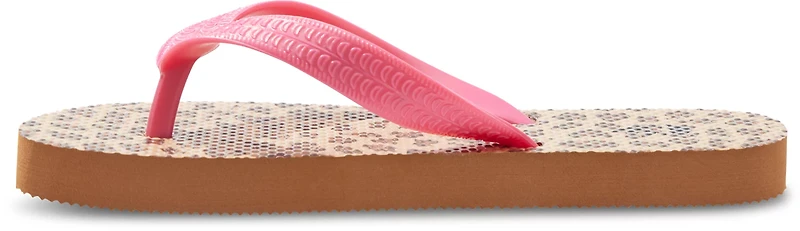 O'Rageous Girls' Cheetah Print Flip Flops