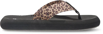 Freely Women's Cheetah Print Belted Flip Flops