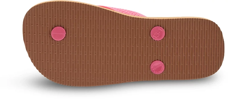 O'Rageous Girls' Cheetah Print Flip Flops