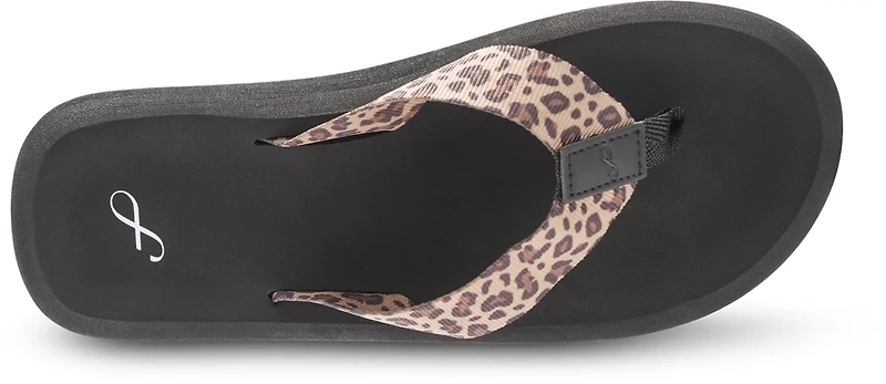 Freely Women's Cheetah Print Belted Flip Flops