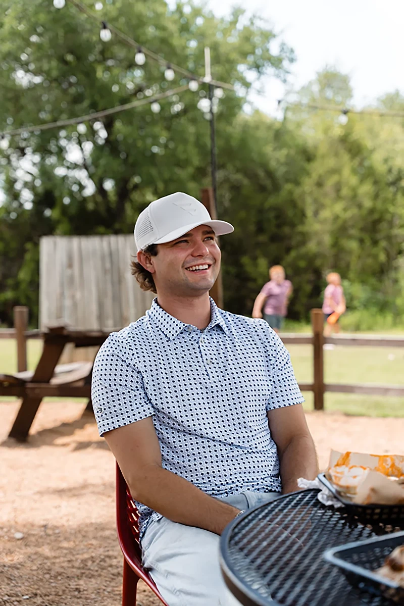 BURLEBO Men's Texas Pride Performance Polo Shirt