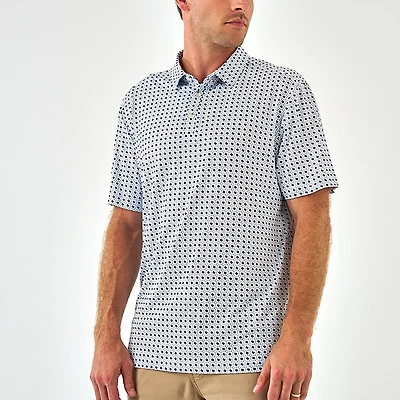 BURLEBO Men's Texas Pride Performance Polo Shirt