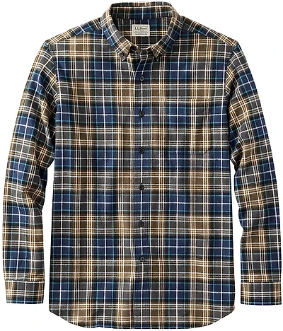 L.L. Bean Men's Scotch Plaid Traditional Fit Flannel Shirt