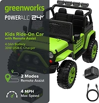 24V Jr Adventure Series Kids Ride-On Car