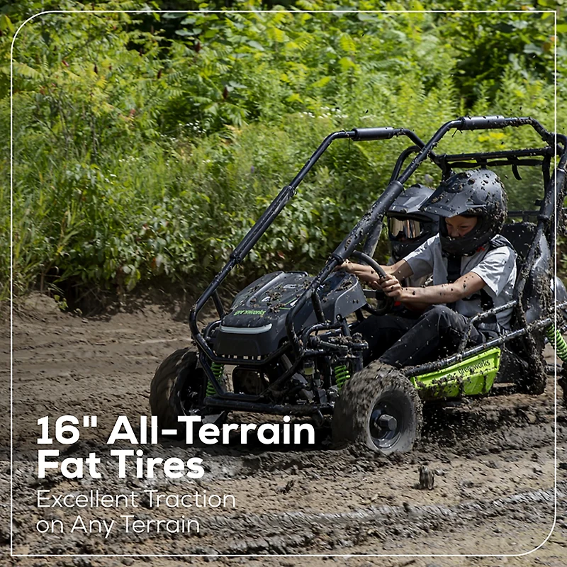 Greenworks Youth 60V Gen 2 STEALTH Series All-Terrain 2-Seat Electric Go-Kart
