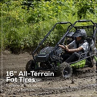 Greenworks Youth 60V Gen 2 STEALTH Series All-Terrain 2-Seat Electric Go-Kart