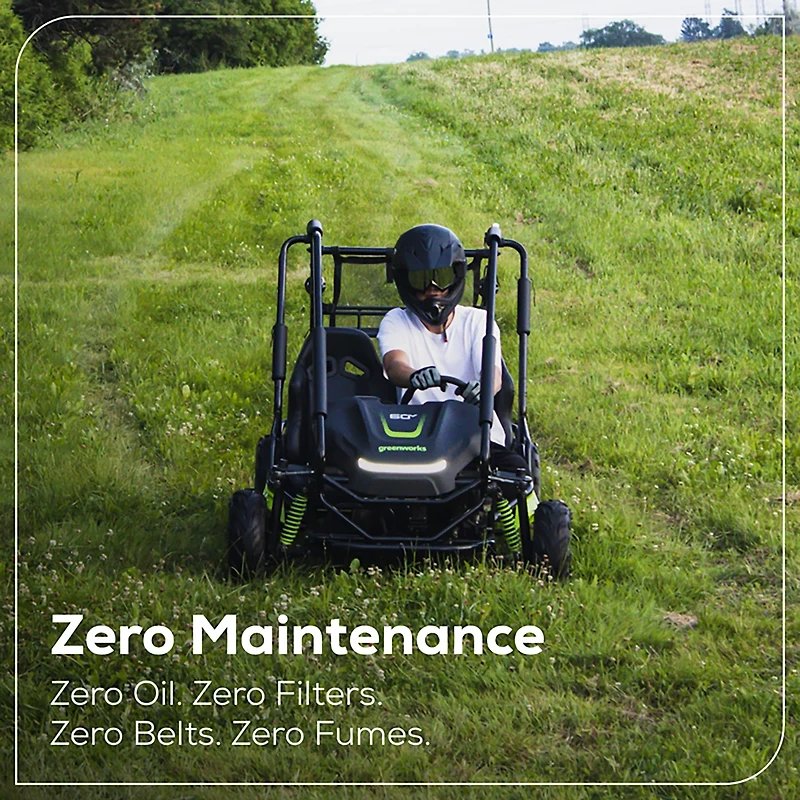 Greenworks Youth 60V Gen 2 STEALTH Series All-Terrain 2-Seat Electric Go-Kart