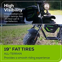 Greenworks Kids’ STEALTH 60V Mini Bike