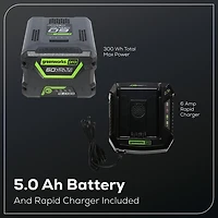Greenworks 60V 20 in Fat Tire E-Bike 5Ah Battery