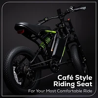 Greenworks Adults’ 60V VENTURE Series 20 in Fat Tire Electric Utility Bike