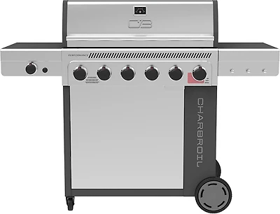 Charbroil Performance Series™ FlavorMax™ 6 Burner Gas Grill Cabinet with Sear Burner and Side Burner